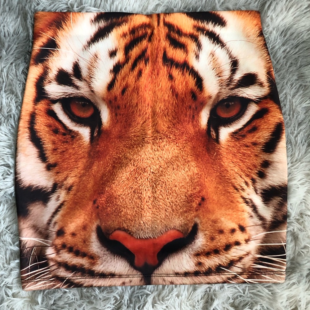 Tiger pencil skirt